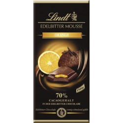 Lindt Schokolade Edelbitter Mousse Orange 150gr