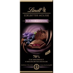 Lindt Schokolade Edelbitter Mousse Blaubeer-Lavendel 150gr