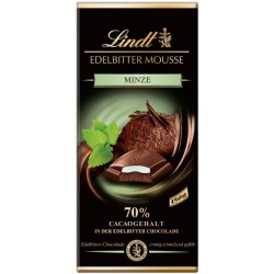 Lindt Schokolade Edelbitter Mousse Minze 150gr