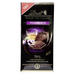Lindt Schokolade Edelbitter Mousse Pflaume-Rum 150gr