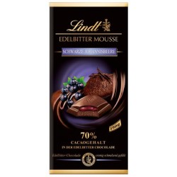 Lindt Schokolade Edelbitter Mousse schwarze Johannisbeere 150gr