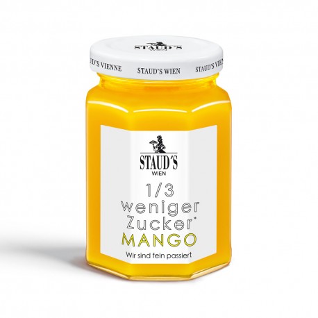 Stauds Zuckerreduzierter Fruchtaufstrich Mango fein passiert 200gr