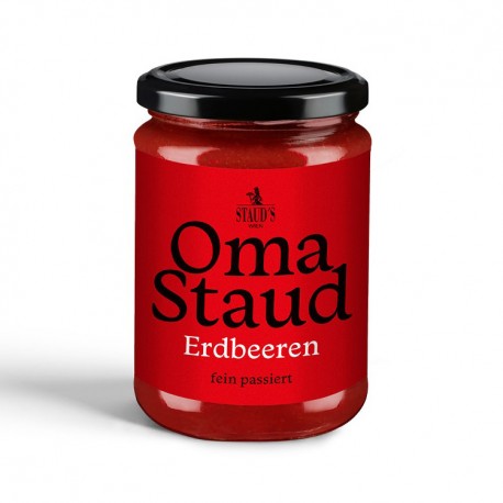 Oma Staud Strawberry Jam finely sieved 450gr