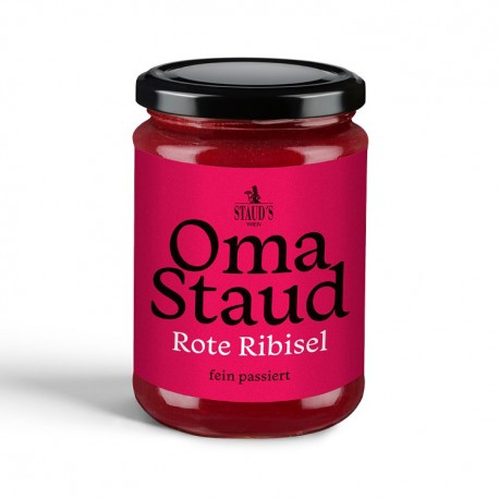 Oma Staud Red Currant Jam finely sieved 450gr
